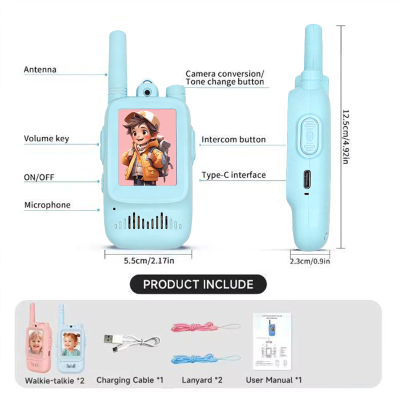 2pcs kids Video Walkie Talkie  - Outdoor Adventure Video review and price
