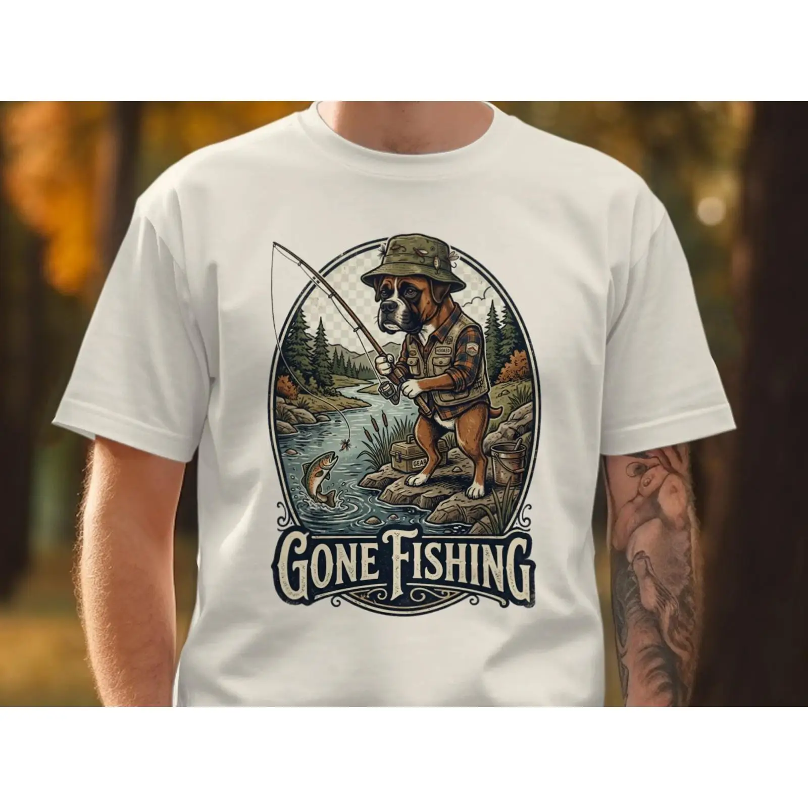 Gone Fishing T Shirt Funny Box - Outdoor Adventure Ideas review and price