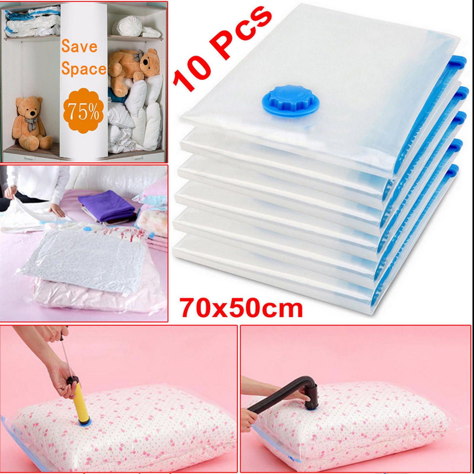Vacuum Storage Bags 50x70cm He - Space Blanket Heavy review and price