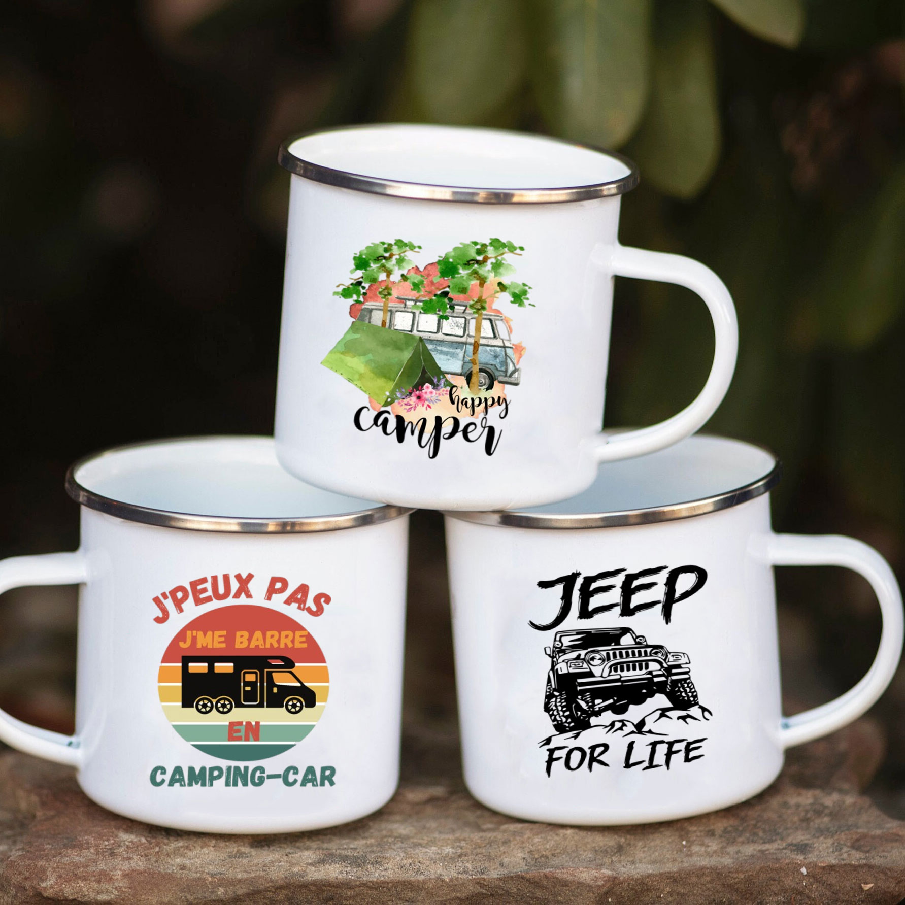 Camping Car Enamel Mug Adventu - Outdoor Adventure Ideas review and price