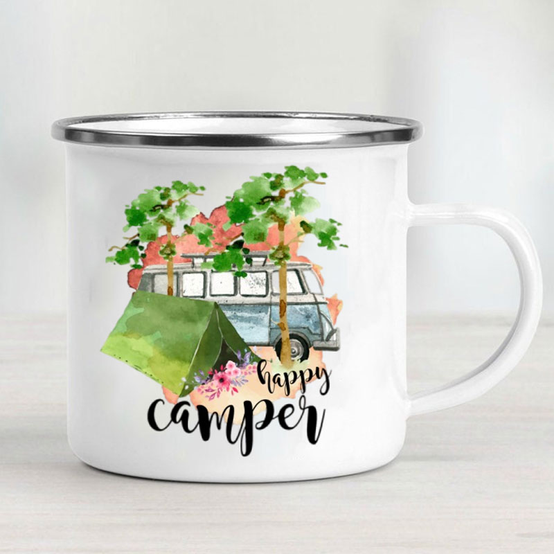 Camping Car Enamel Mug Adventu - Outdoor Adventure Ideas review and price