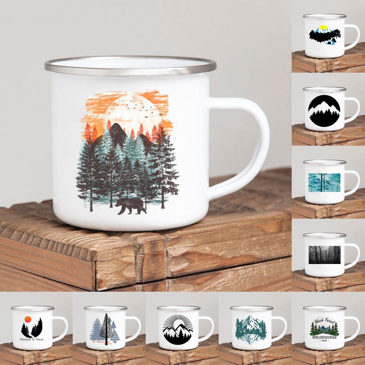 Forest Camp Enamel Coffee Mug  - Outdoor Adventure Ideas review and price
