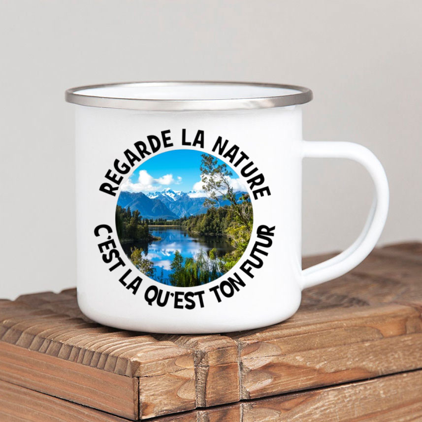 Forest Camp Enamel Coffee Mug  - Outdoor Adventure Ideas review and price