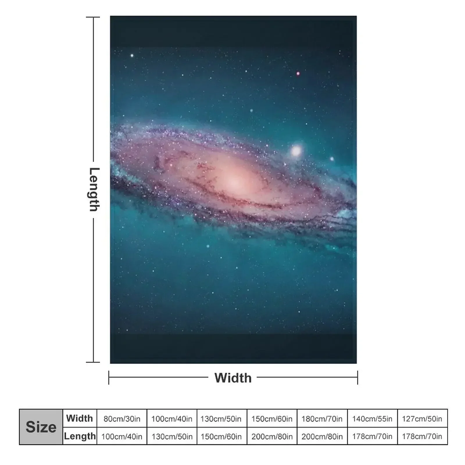 Andromeda Galaxy, space, astro - Space Blanket Heavy review and price