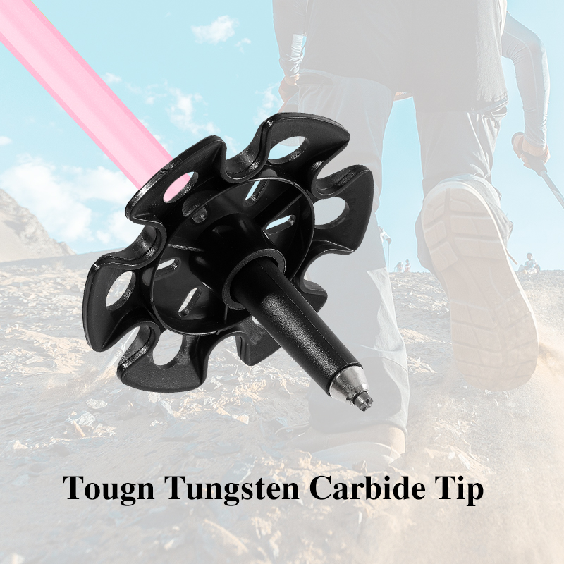 Pink Carbon Fiber Hiking Poles - Trekking Pole Carbon review and price