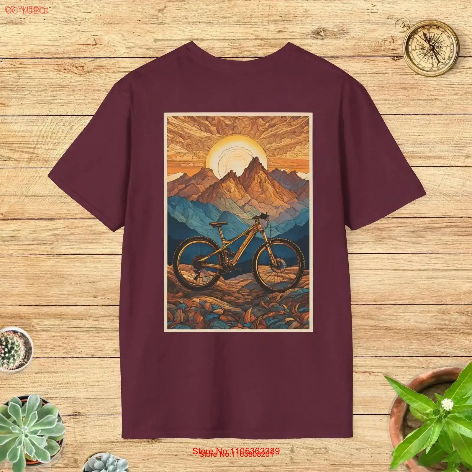 Scenic Mountain Bike Art T Shi - Outdoor Adventure Ideas review and price